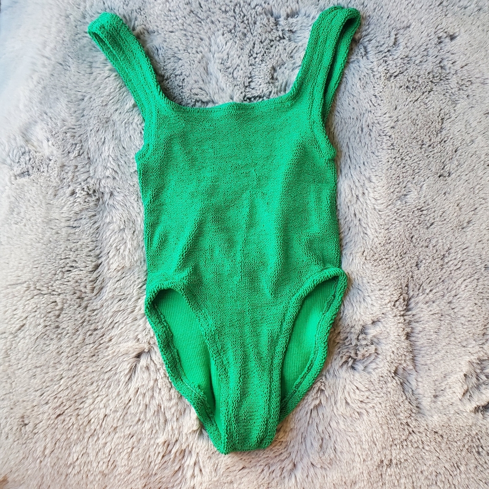 Hunza G Square Neck One Piece in Emerald - Picture 5 of 16